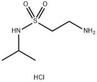 2-アミノ-N-イソプロピルエタンスルホンアミド塩酸塩 化学構造式