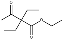 2,2-二乙基乙酰乙酸乙酯,1619-57-4,结构式