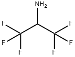 1,1,1,3,3,3-ヘキサフルオロイソプロピルアミン 化学構造式