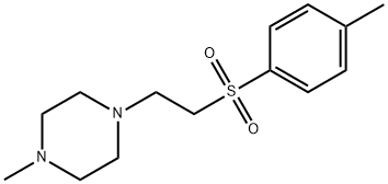 1-Methyl-4-(2-[(4-methylphenyl)sulfonyl]ethyl)piperazine 结构式