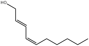 (2E,4Z)-2,4-デカジエン-1-オール 化学構造式