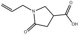 1-アリル-5-オキソ-3-ピロリジンカルボン酸 化学構造式