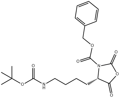 N2-Benzyloxycarbonyl-N6-tert-butoxycarbonyl-L -lysine carboxylic anhydride Structure