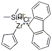 二甲基硅烷基(环戊二烯)(9-芴基)二氯化锆,161994-85-0,结构式