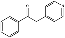 α-(4-ピリジニル)アセトフェノン 化学構造式