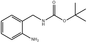 (2-Amino-benzyl)-carbamic acid tert-butyl ester 化学構造式