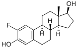 2-fluoroestradiol 化学構造式