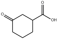 3-オキソ-1-シクロヘキサンカルボン酸 化学構造式