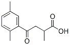 3-(2,5-ジメチルベンゾイル)-2-メチルプロピオン酸 化学構造式