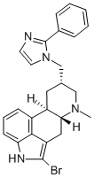 2-Bromo-6-methyl-8-alpha-((2-phenyl-1H-imidazol-1-yl)methyl)ergoline Structure