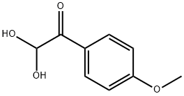 4-甲氧基苯甲酰甲醛水合物, 16208-17-6, 结构式
