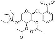 2-Nitrophenyl2,3-di-O-acetyl-4-O-triethylsilyl-b-D-xylopyranoside 化学構造式