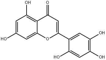 5,7-Dihydroxy-2-(2,4,5-trihydroxyphenyl)-4H-1-benzopyran-4-one Struktur