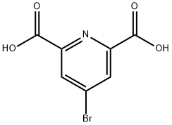 4-溴-2,6-吡啶二羧酸, 162102-81-0, 结构式