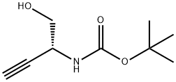 Carbamic acid, [(1R)-1-(hydroxymethyl)-2-propynyl]-, 1,1-dimethylethyl ester Struktur