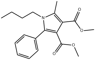 dimethyl 1-butyl-2-methyl-5-phenyl-pyrrole-3,4-dicarboxylate Structure