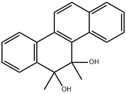 5,6-ジヒドロ-5,6-ジメチル-5,6-クリセンジオール 化学構造式