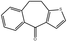4-Oxo-9,10-dihydro-4H-benzo(4,5)-cyclohepta-(1,2b)thiophene Struktur