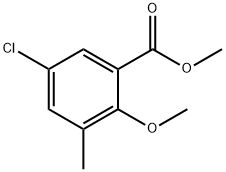 Methyl 5-chloro-2-Methoxy-3-Methylbenzoate Structure