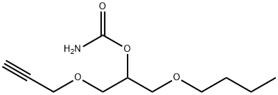 1-Butoxy-3-(2-propynyloxy)-2-propanol carbamate Structure