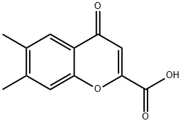 6,7-DIMETHYLCHROMONE-2-CARBOXYLIC ACID Structure