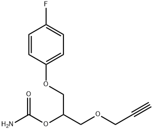 1-(4-Fluorophenoxy)-3-(2-propynyloxy)-2-propanol carbamate Structure