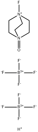 ビス(テトラフルオロほう酸) 1-フルオロ-4-ヒドロキシ-1,4-ジアゾニアビシクロ[2.2.2]オクタン 化学構造式