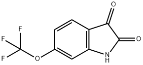 6-(トリフルオロメトキシ)-1H-インドール-2,3-ジオン 化学構造式