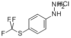 4-(三氟甲硫基)苯肼盐酸盐, 162258-86-8, 结构式