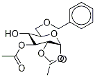 6-O-Benzyl-2,3-di-O-acetyl-methyl-α-D-glucopyranoside Structure