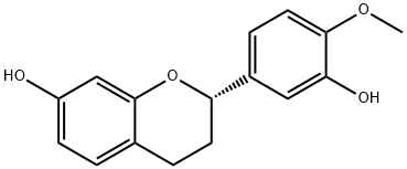 7,3-ジヒドロキシ-4-メトキシフラバン 化学構造式