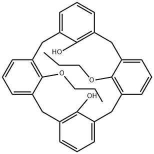25,27-二丙氧基杯[4]芳香烃 结构式