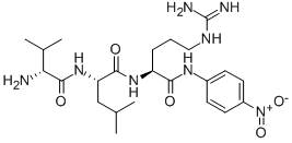 D-VAL-LEU-ARG P-NITROANILIDE HYDROCHLORIDE SALT Structure