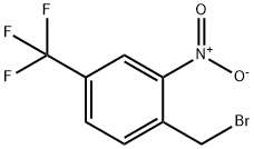 2-ニトロ-4-(トリフルオロメチル)ベンジル臭化水素酸塩 化学構造式