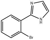 2-(2-ブロモフェニル)-1H-イミダゾール 化学構造式