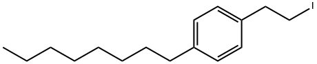 1-(2-ヨードエチル)-4-オクチルベンゼン 化学構造式