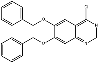 Quinazoline, 4-chloro-6,7-bis(phenylMethoxy)- Structure