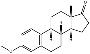 3-メトキシ-エストラ-1,3,5(10)-トリエン-17-オン 化学構造式