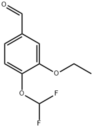 Benzaldehyde, 4-(difluoromethoxy)-3-ethoxy- (9CI) Struktur