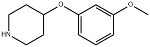 4-3-甲氧基苯氧基哌啶, 162402-37-1, 结构式