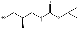 (R)-(3-羟基-2-甲基丙基)氨基甲酸叔丁酯, 162465-50-1, 结构式
