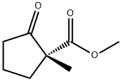 Cyclopentanecarboxylic acid, 1-methyl-2-oxo-, methyl ester, (1R)- (9CI) Structure