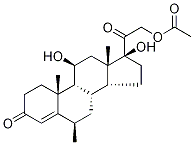 6α-Methyl Hydrocortisone 21-Acetate, 1625-11-2, 结构式