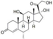 6α-Methyl Hydrocortisone Structure