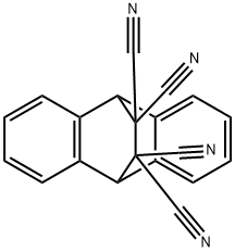 9,10-ジヒドロ-9,10-エタノアントラセン-11,11,12,12-テトラカルボニトリル 化学構造式