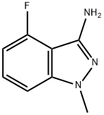 3-氨基-4-氟-1-甲基吲唑, 162502-44-5, 结构式