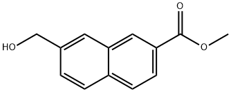 7-(羟甲基)-2-萘甲酸甲酯, 162514-08-1, 结构式