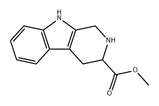 2,3,4,9-TETRAHYDRO-1H-B-CARBOLINE-3-CARBOXYLIC ACID METHYL ESTER
 Structure
