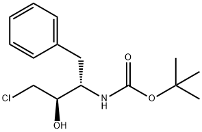 (2R,3S)-3-(叔丁氧羰基氨基)-1-氯-2-羟基-4-苯基丁烷, 162536-40-5, 结构式