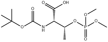 NΑ-BOC-O-(二甲基磷酸基)-L-苏氨酸, 162554-18-9, 结构式
